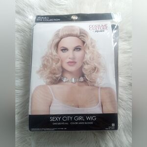 Mixed Blonde Curly Wig